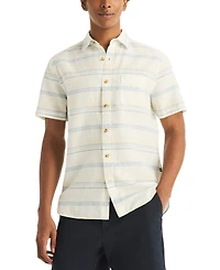 Nautica Men's Short-Sleeve Horizontal Stripes Shirt