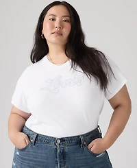 Levi's Plus Crew Neck Short-Sleeve Logo T-Shirt