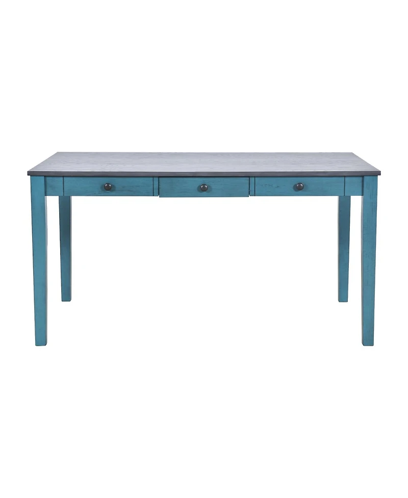 Streamdale Furniture Mid-Century 6-Piece Wood Dining Set with Drawer, Chairs & Bench