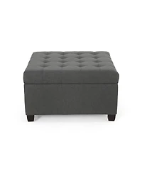 Streamdale Furniture Upholstered Tufted Fabric Storage Ottoman