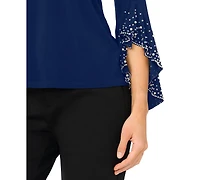 Msk Petite Long-Sleeve Dress