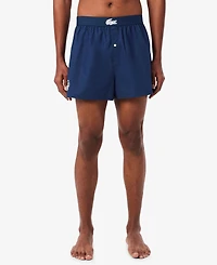Lacoste Men's Miami Regular-Fit Open Woven Boxers, 3-Pack