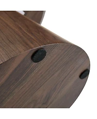 Streamdale Furniture wood grain Mdf circular coffee table - 23.6" D x 13.7" H