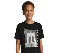 Calvin Klein Boys' 8-20 Bridge Short-Sleeve Crewneck T-Shirt
