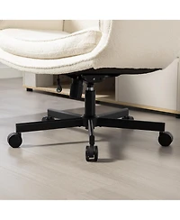 Streamdale Furniture Criss Cross Chair with Adjustable Armrests, Wheels & Headrest