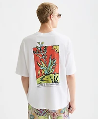 Scotch & Soda Men's Front and Back Artwork Loose-Fit T-Shirt