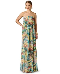 Adrianna Women's Printed Chiffon Long Dress