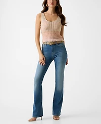 Guess Women's Sleeveless Scoop Neck Tank Top Sweater