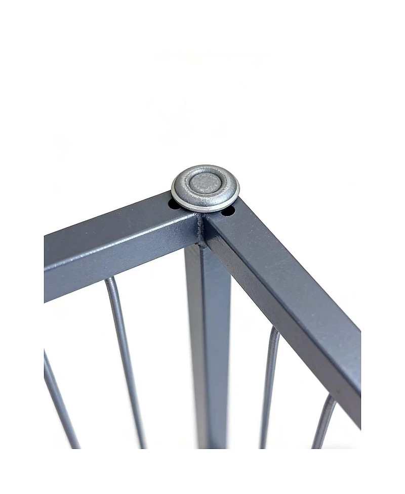 Streamdale Furniture 5-Tier Geometric Bookshelf - Modern Narrow Floor Bookcase