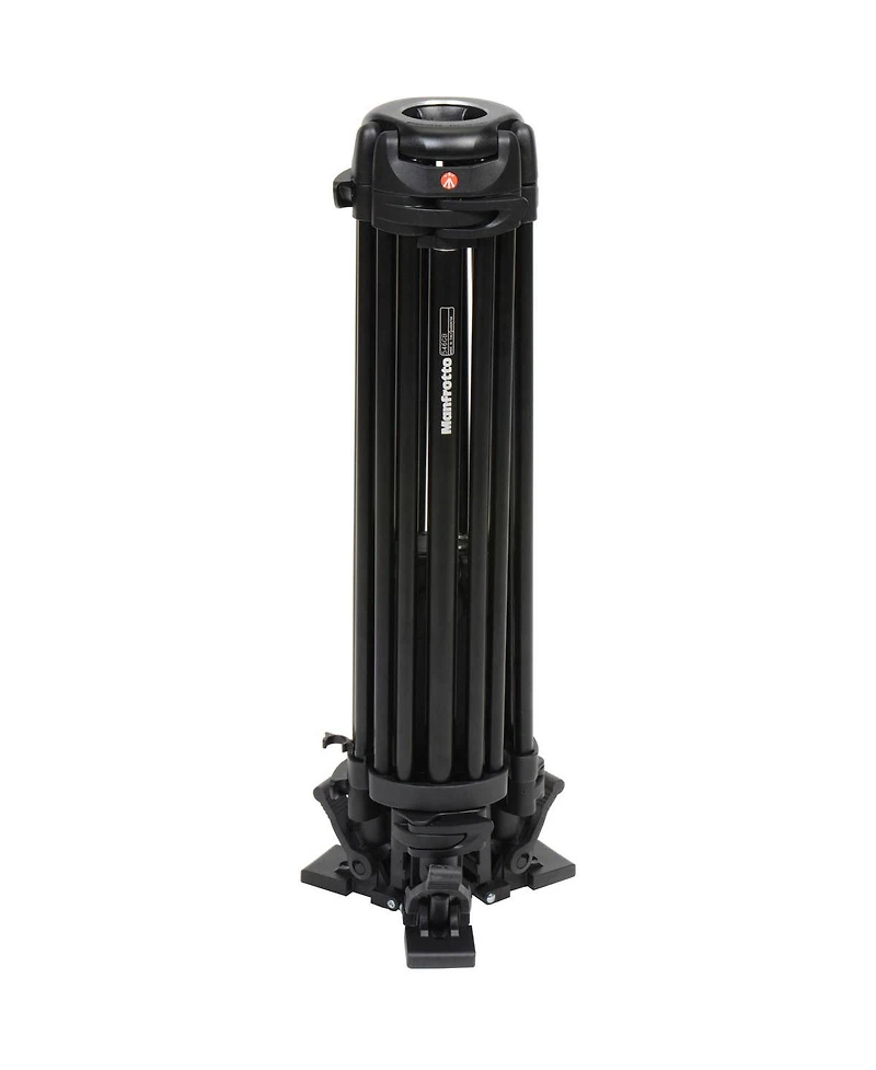 Manfrotto 546GB 3-Section Aluminum Twin Leg Tripod with 502 Fluid Video Head and Ground Spreader