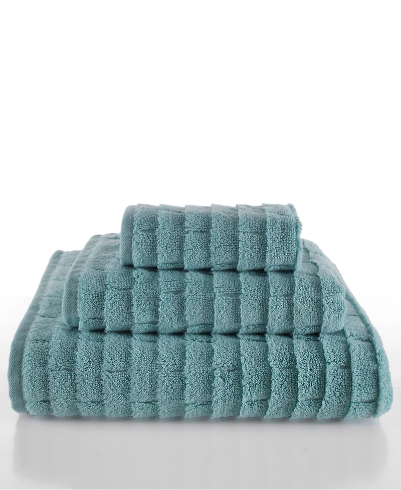 Talesma Subway Tile Textured Cotton 3-Pc. Bath Towel Set