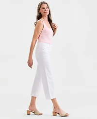 Style & Co Women's High Rise Pull-On Cropped Jeans
