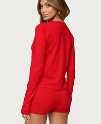 Edikted Women's Maycee Button Up Knit Cardigan