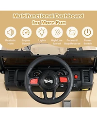 Mecale 12V Kids Ride-on Jeep Car with 2.4 G Remote Control