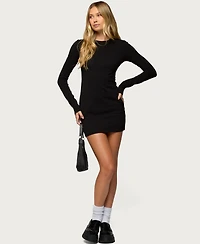 Edikted Women's Annyah Long Sleeve Mini Dress