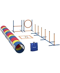 PawHut Dog Agility Training Equipment, 12-Piece Dog Obstacle Course