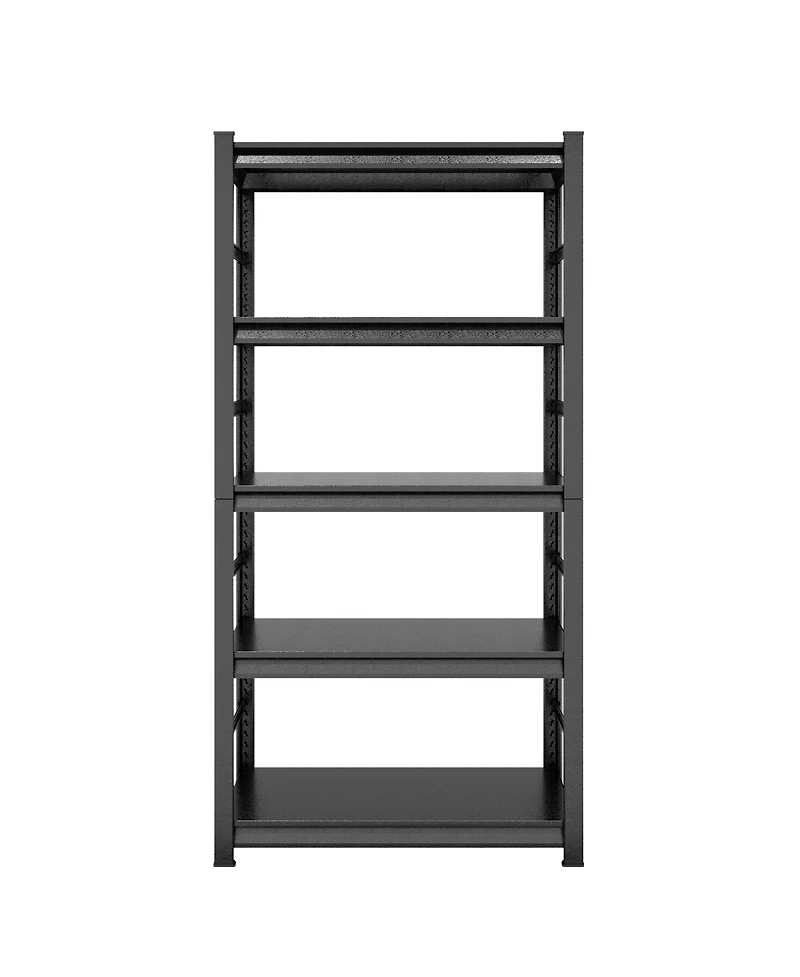 Rainsken 5-Tier Storage Rack, Heavy-Duty Metal Shelving Unit with Adjustable Shelves for Garage