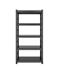 Rainsken 5-Tier Storage Rack, Heavy-Duty Metal Shelving Unit with Adjustable Shelves for Garage