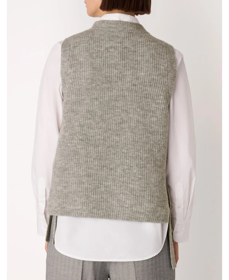 Whistles Women's Wool Mix Side Tie Detail Tank