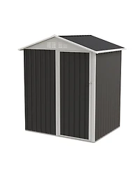 Streamdale Furniture Outdoor Storage Shed with Hinge Door for Backyard & Lawn