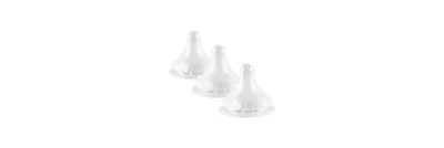 Pigeon Baby Silicone Nipple (Stage2) with Latch-On Line, Natural Feel, 1+ Months, 3 Counts