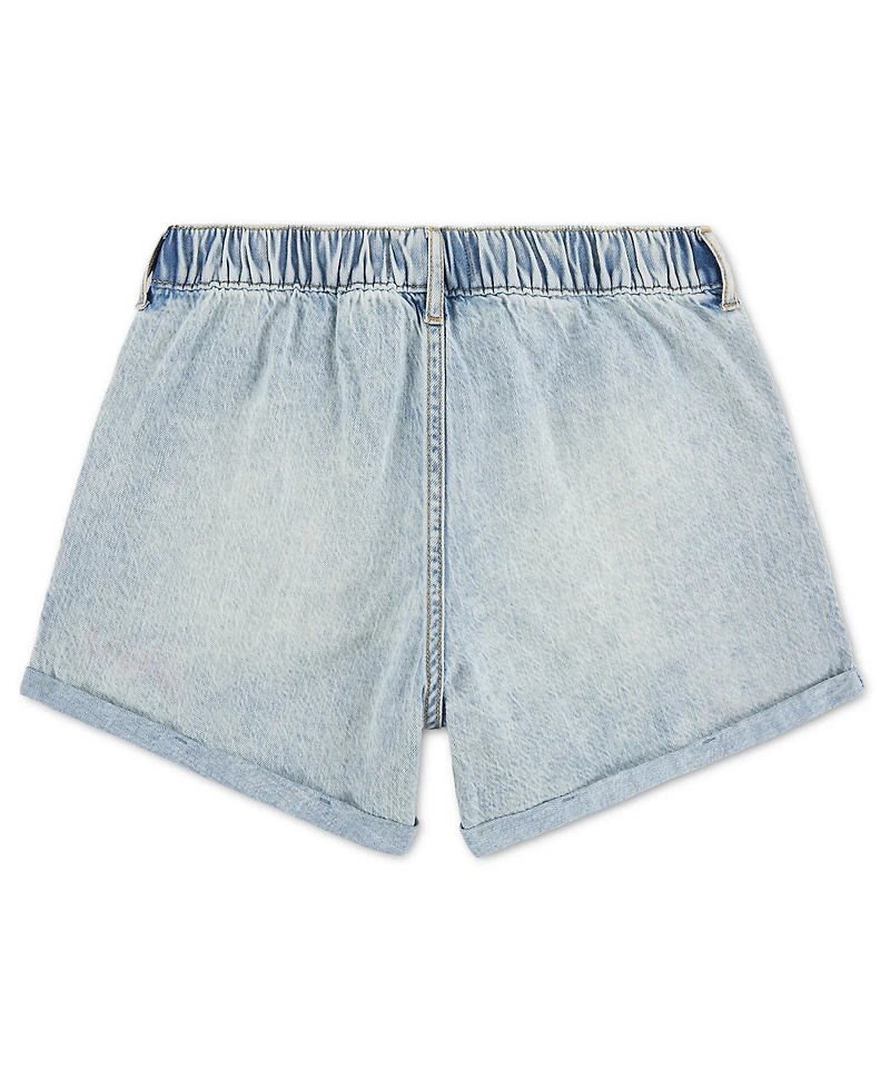 abercrombie kids Girls' High-Rise Denim Shorts
