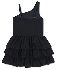 abercrombie kids Girls' Eyelet One-Shoulder Mini Dress