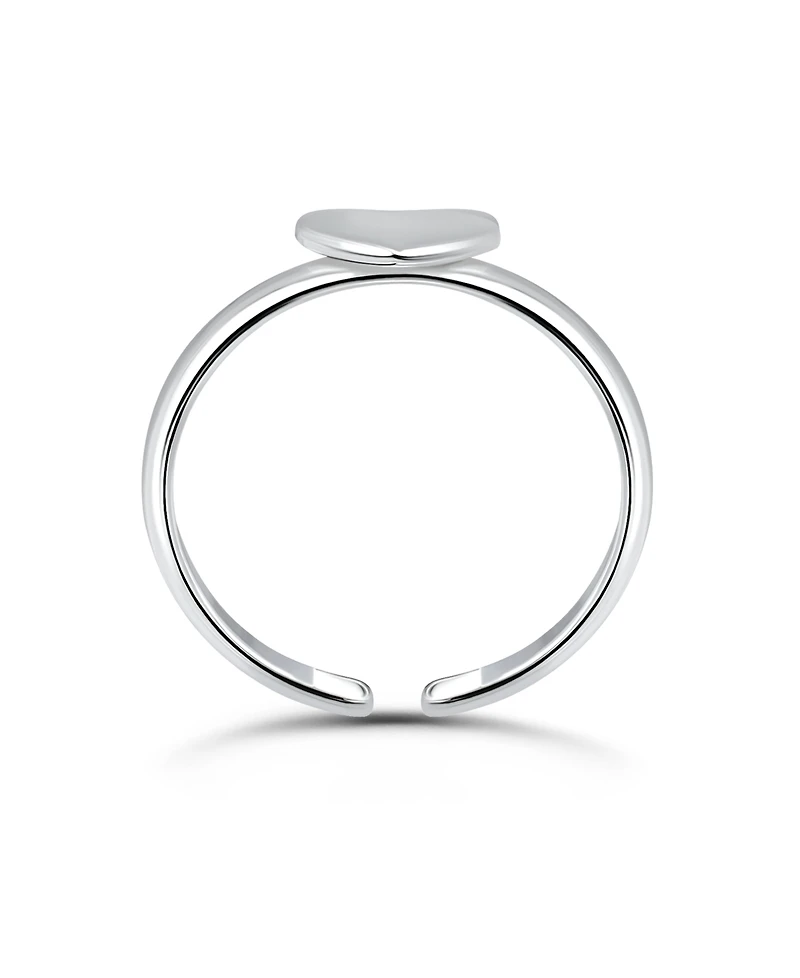 Giani Bernini Polish Heart Adjustable Toe Ring. 18Kt Gold over Sterling Silver. Created for Macy's.