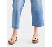 Style & Co Petite Cropped Wide Leg Jeans, Macy's Exclusive