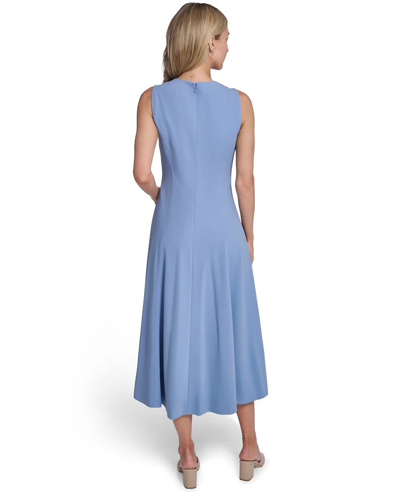 Calvin Klein Women's Sleeveless Pleated Midi Dress