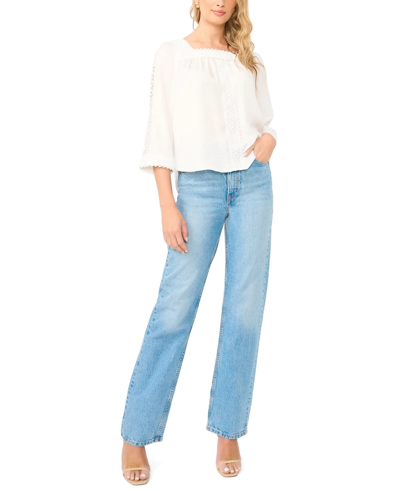 Vince Camuto Women's Square Neck Blouse