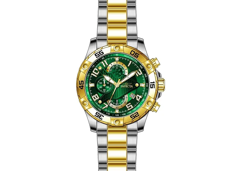 Invicta Men's 26099 S1 Rally Quartz Multifunction Green Dial Watch