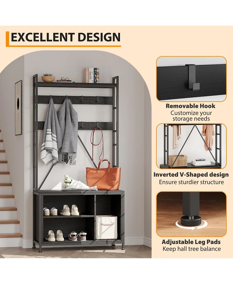 gaomon 36.41" Entryway Hall Tree