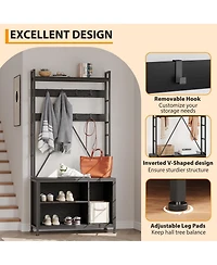 gaomon 36.41" Entryway Hall Tree