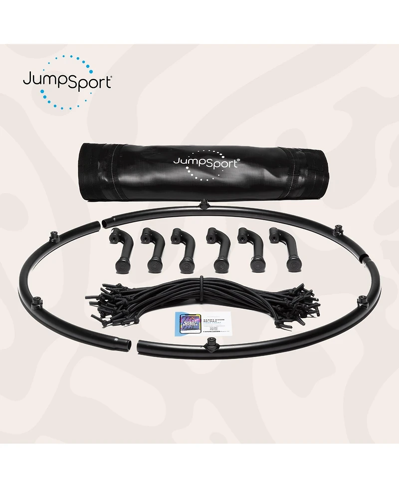 JumpSport 230 Fitness Trampoline, 39-inch | Essential | Low-Impact Home Rebounder | 3-Piece Frame