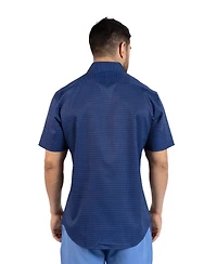 TailorByrd Men's Geo Floral Printed Performance Short Sleeve Shirt