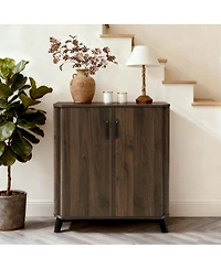 LuxenHome Manufactured Wood Door Storage Cabinet