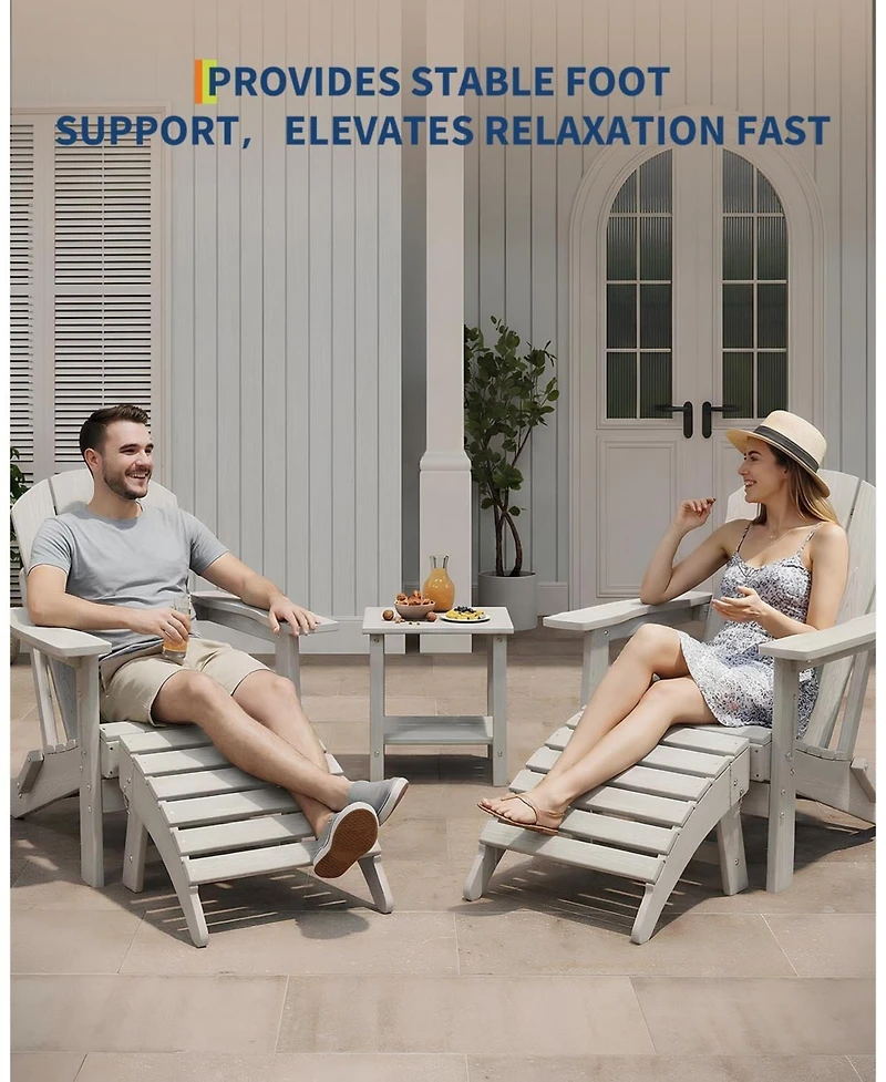 gaomon Folding Adirondack Ottoman