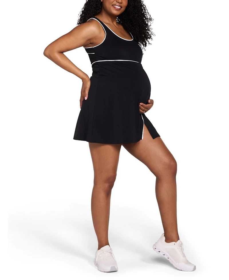 Motherhood Maternity Sleeveless Active Dress with Shorts