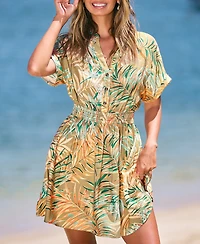 Cupshe Women's V-Neck Pull-On Unlined Dress