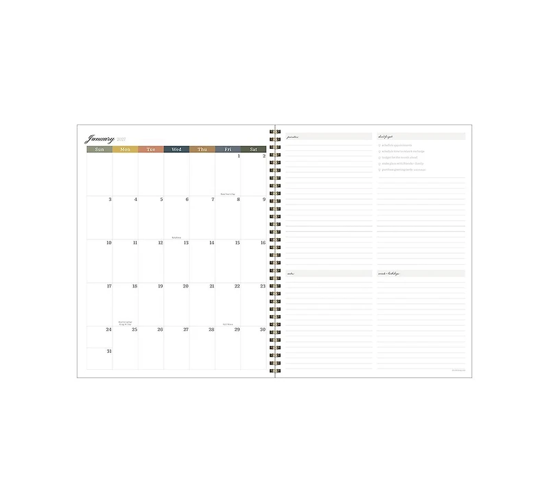Tf Publishing Paper Goods July 2026 - June 2027 Large Weekly Monthly Planner