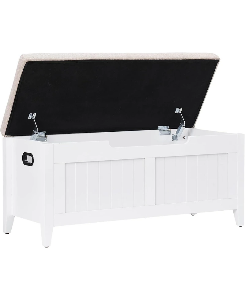 gaomon 39.4" Wooden Flip-Top Storage Bench