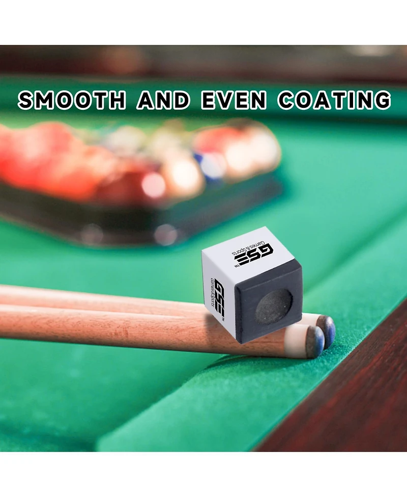Gse Games & Sports Expert 12-Pack Billiard/Pool Cue Chalks, Billiard Pool Table Accessories for Home/Tournament Use