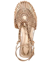 Circus Ny by Sam Edelman Women's Kassie Caged Ankle Strap Flat Sandals
