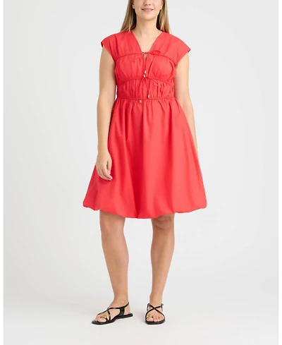 Ellen Tracy Women's Bubble Hem Dress