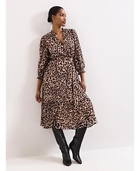 Phase Eight Women's Carra Leopard Midi Dress