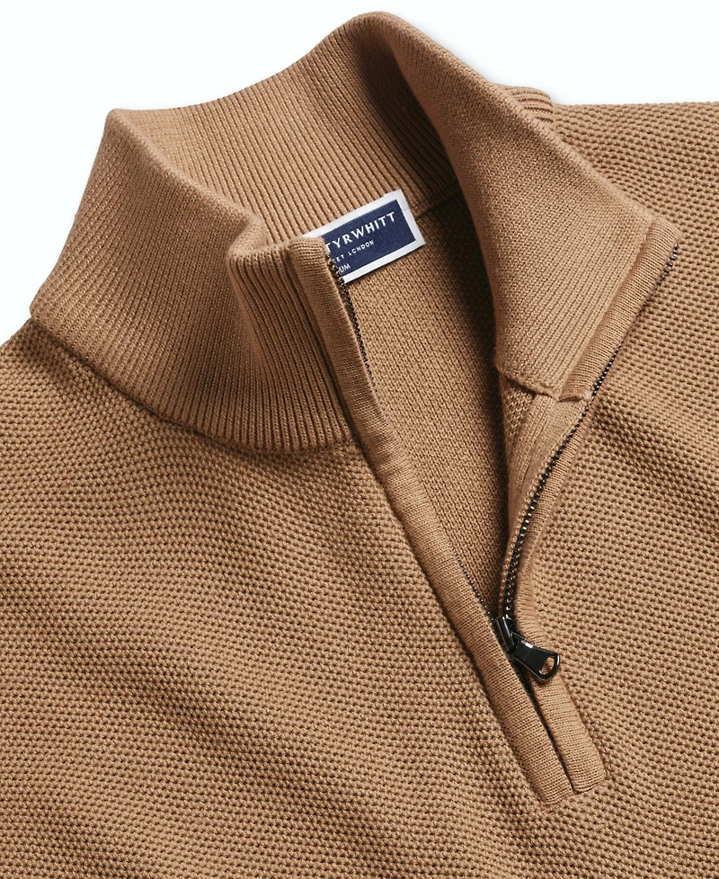 Charles Tyrwhitt Men's Honeycomb Regular-Fit Knit Sweater