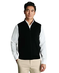 Charles Tyrwhitt Men's Regular-Fit Gilet Sweater
