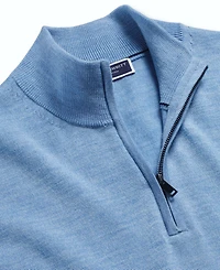 Charles Tyrwhitt Men's Long Sleeve Quarter-Zip Merino Wool Sweater