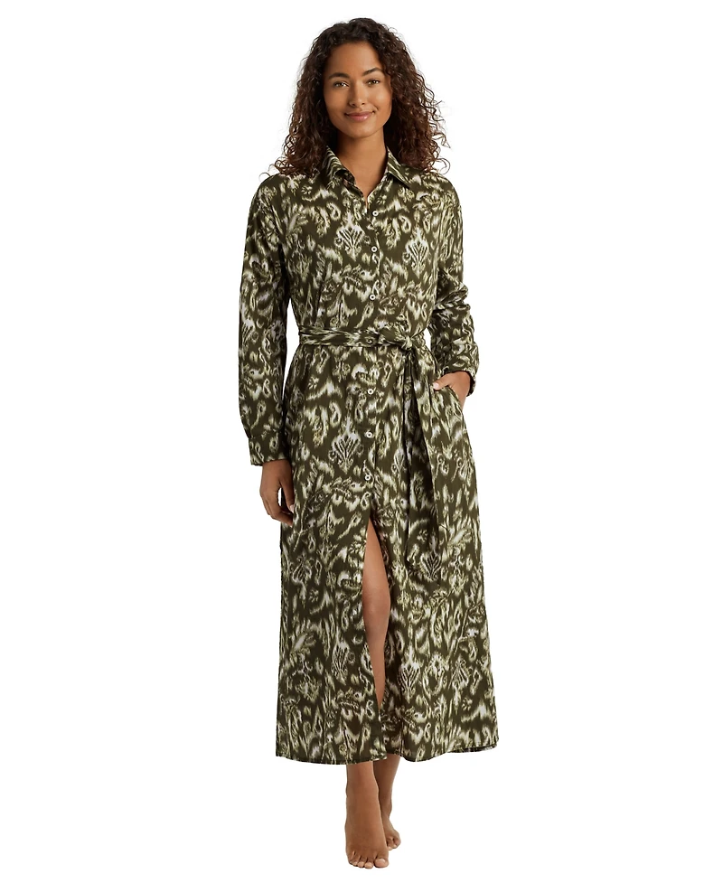 Lauren Ralph Women's Midi Shirt Dress Cover-Up